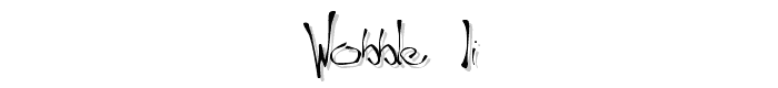 Wobble II font